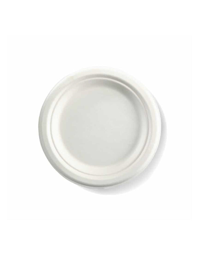 Sugarcane Bagasse 7" Round Disposable Plates in Australia