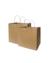 Brown Paper Twist Bags with Handles