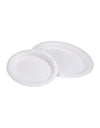 Sugarcane Bagasse Disposable Oval Plate